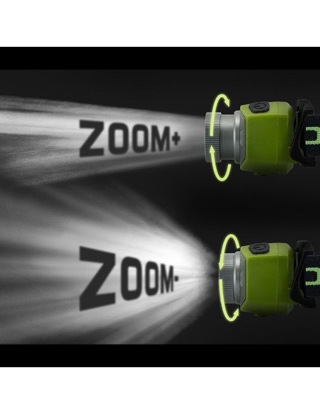 Delphin OXUS Zoom Stirnlampe Kopflampe Karpfenangler Extra Stark-Outdoor-JJ-Fishing