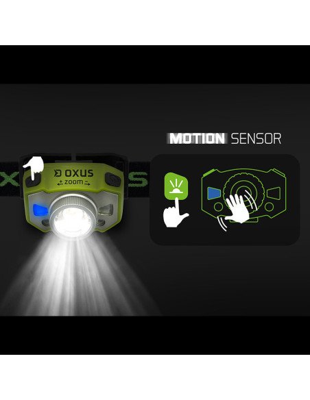 Delphin OXUS Zoom Stirnlampe Kopflampe Karpfenangler Extra Stark-Outdoor-JJ-Fishing