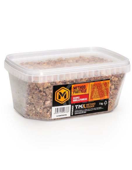 Mivardi Method Particle 1Kg Scopex & Vanille Feeder Futter Ready to Go Vorgefeuchtetes Angelfutter-Köder-JJ-Fishing