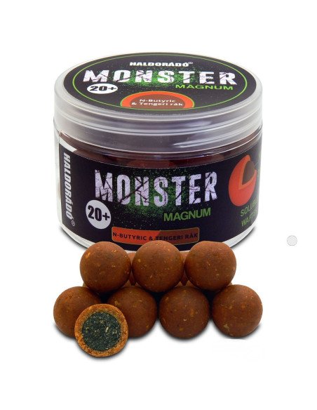 Haldorado MONSTER Magnum 20+ mm N-Butyric Acid & Krabbe Coated Hookbaits Ummantelt Extra Intensive Premium Collection-Bait-JJ...