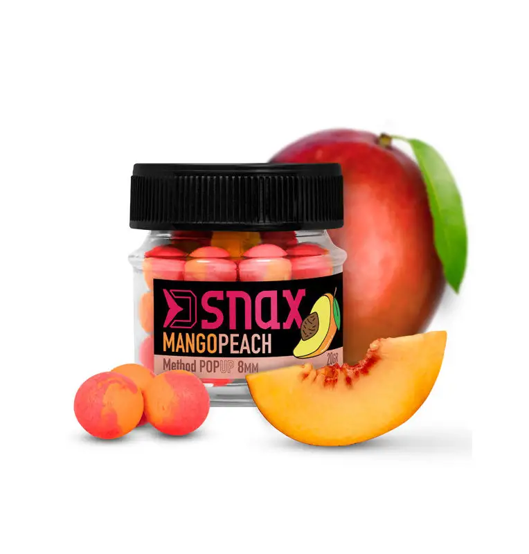 Delphin D Snax 12mm POP Mango Pfirsich Köder 20g-Köder-JJ-Fishing