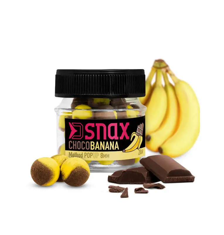 Delphin D Snax 12mm POP Schokolade Banane Köder 20g-Köder-JJ-Fishing