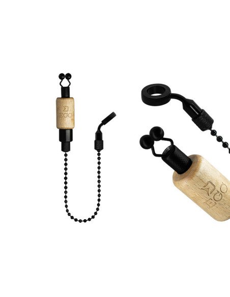 Delphin EGO Wood Holz-Kettenbissanzeiger Hänger Bite Alarm-Tackle & Co-JJ-Fishing