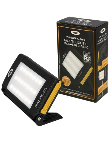 NGT Profiler 21 LED Light Solar Panel 8000 mAh-Zeltlampen-JJ-Fishing
