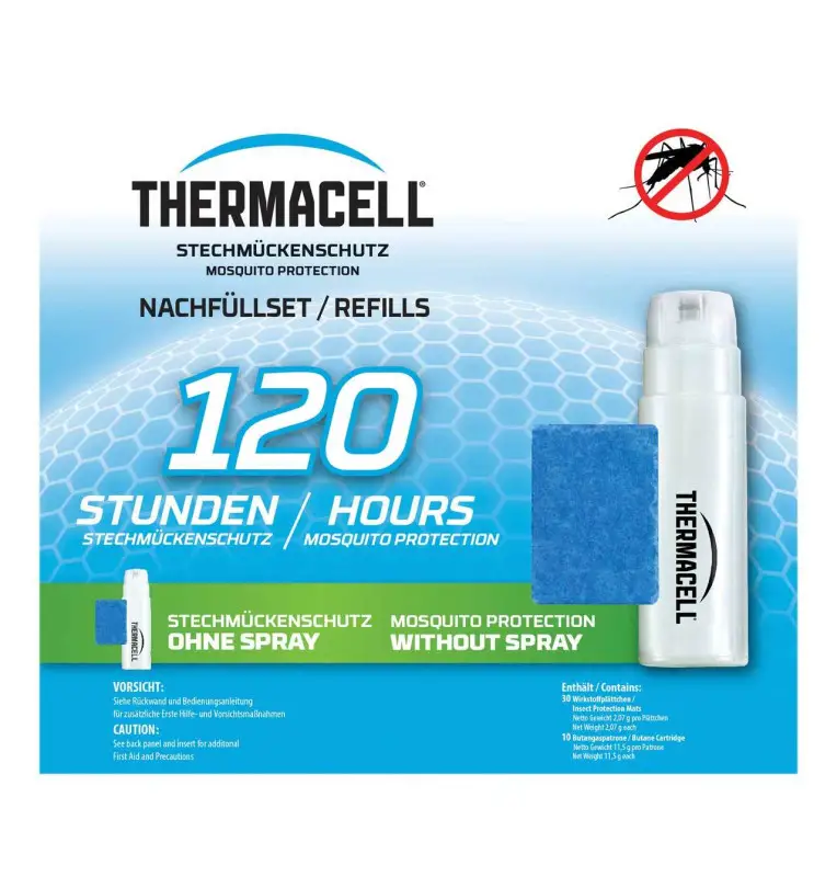Thermacell Nachfüllpack 120h Gelsenschutz Höchste Qualität-Outdoor-JJ-Fishing
