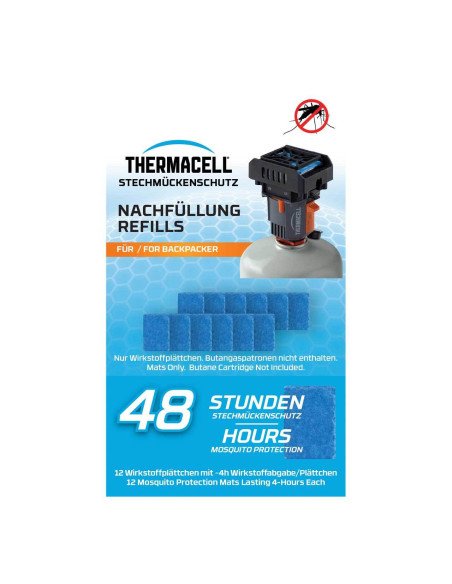 Thermacell M-48 Nachfüllpack Nachfüllset Backpacker 48 Stunden Gelsenschutz Höchste Qualität-Outdoor-JJ-Fishing