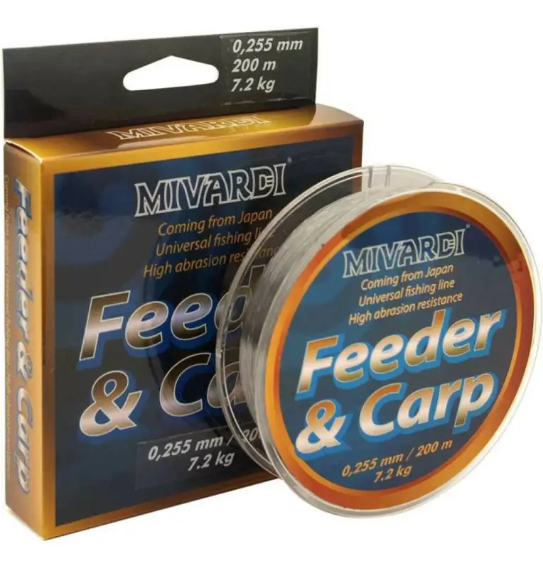 Mivardi Carp & Feeder 0.285mm 200m Angelschnur hoch Abriebsfest-Endtackle-JJ-Fishing
