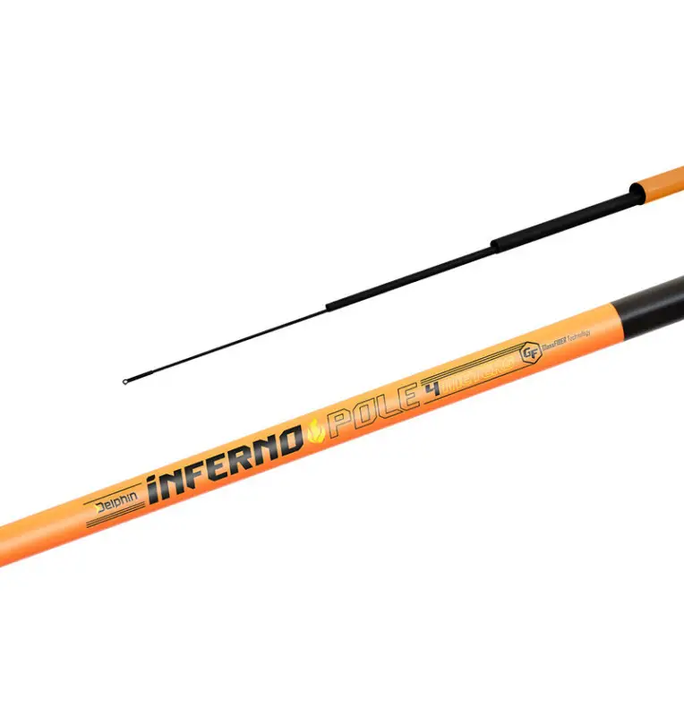 Delphin INFERNO 3m Pole Stipprute Angelrute Köderfische Fangen Posen Angeln-Rods-JJ-Fishing