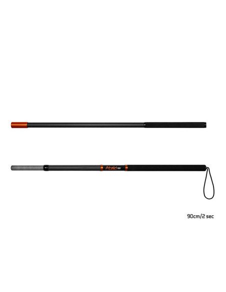 Delphin Atak! DUO Kescherstab 2-Teilig 90cm Raubfisch Carbon Kescherstab-Tackle & Co-JJ-Fishing
