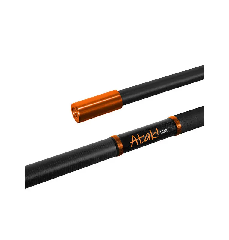 Delphin Atak! DUO Kescherstab 2-Teilig 140cm Raubfisch Carbon Kescherstab-Tackle & Co-JJ-Fishing