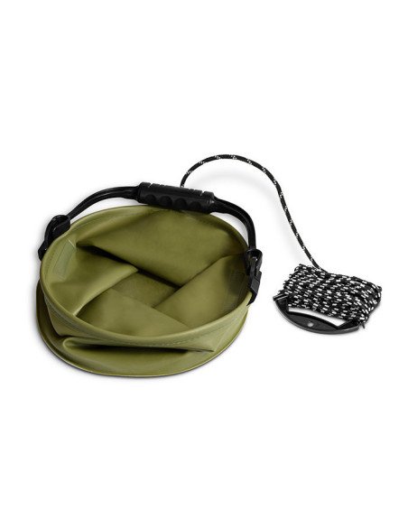 Delphin BAREL EVA-Eimer 10L + 7m Schnur Wassereimer Wasserkübel Faltbar-Tackle & Co-JJ-Fishing