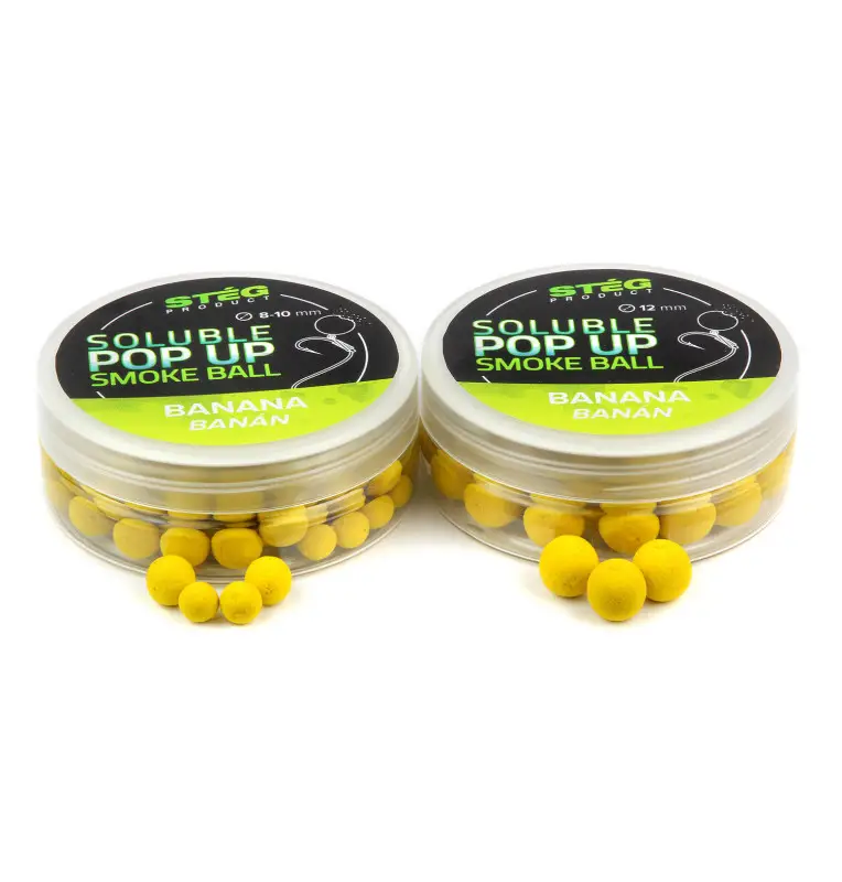 Steg Smoke Ball Pop Up Banane 12mm Soluble 25g Method Feeder Köder-Köder-JJ-Fishing
