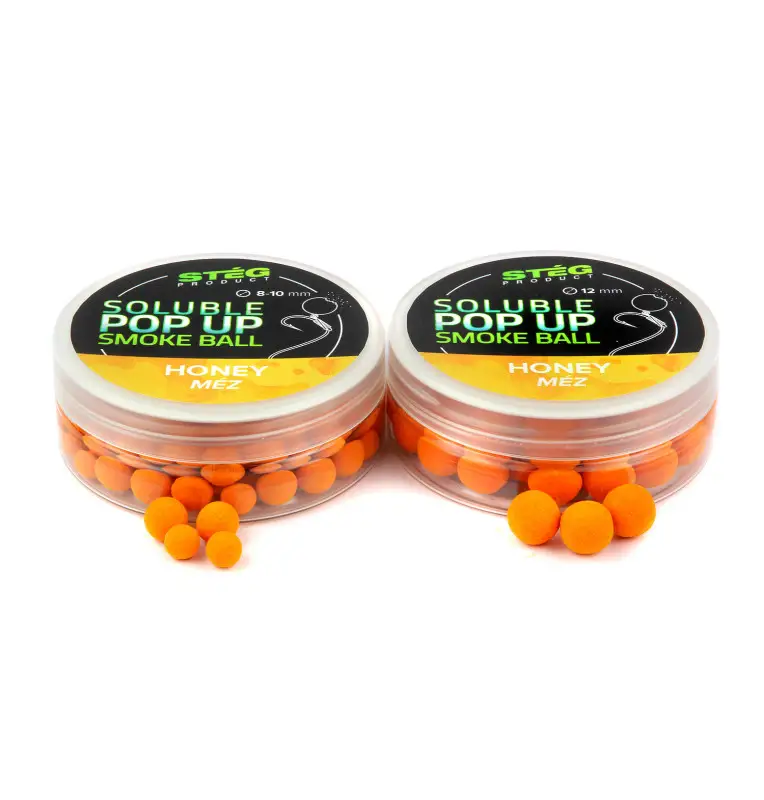 Steg Smoke Ball Pop Up Honey 12mm Soluble 25g Method Feeder Köder-Köder-JJ-Fishing