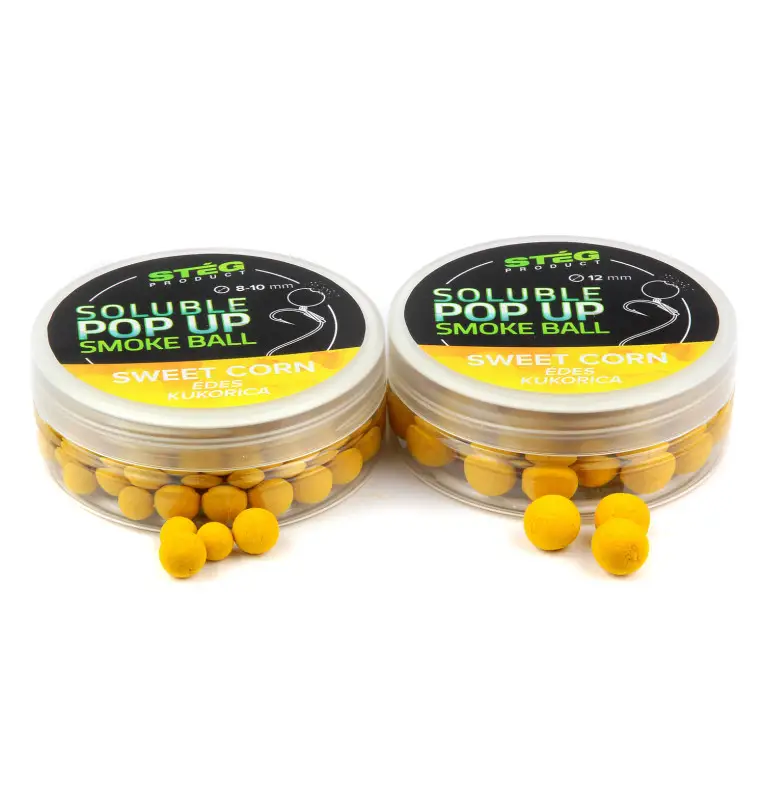 Steg Smoke Ball Pop Up Sweet Corn 8-10mm Soluble 20g Method Feeder Köder-Köder-JJ-Fishing