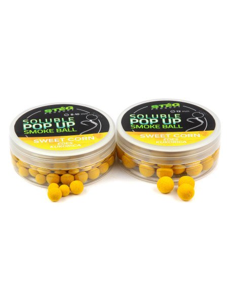 Steg Smoke Ball Pop Up Sweet Corn 8-10mm Soluble 20g Method Feeder Köder-Köder-JJ-Fishing