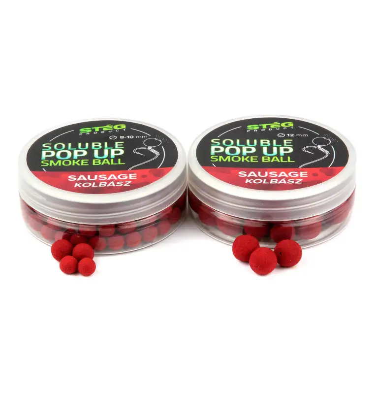 Steg Smoke Ball Pop Up Sausage 8-10mm Soluble 20g Method Feeder Köder-Köder-JJ-Fishing