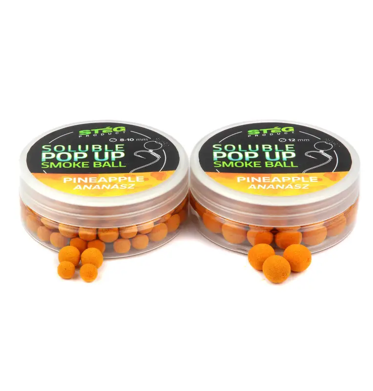 Steg Smoke Ball Pop Up Pineapple 8-10mm Soluble 20g Method Feeder Köder-Köder-JJ-Fishing