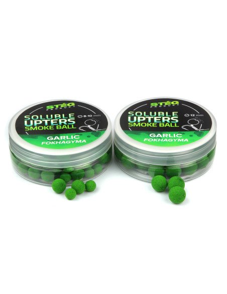 Steg Upters Smoke Ball Garlic-Almond 12mm Wafter Soluble 30g Method Feeder Köder-Köder-JJ-Fishing
