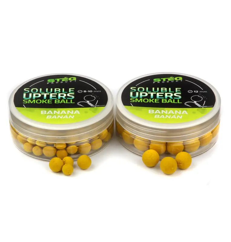 Steg Upters Smoke Ball Banana 8-10mm Wafter Soluble 30g Method Feeder Köder-Köder-JJ-Fishing