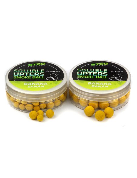 Steg Upters Smoke Ball Banana 8-10mm Wafter Soluble 30g Method Feeder Köder-Köder-JJ-Fishing
