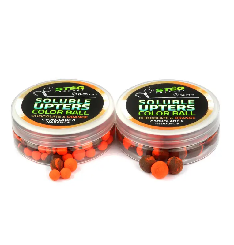Steg Upters Color Ball Chocolate & Orange 12mm Wafter Soluble 30g Method Feeder Köder-Bait-JJ-Fishing