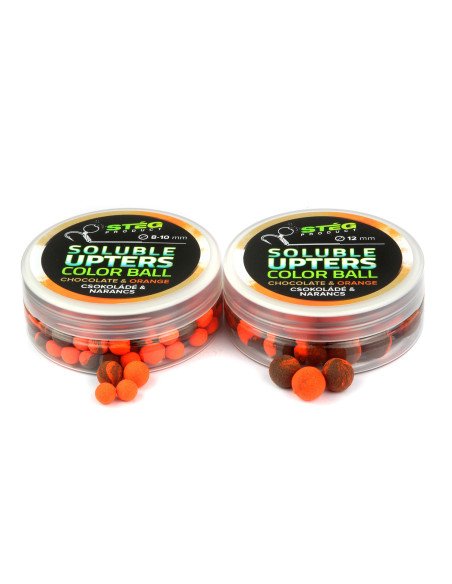 Steg Upters Color Ball Chocolate & Orange 12mm Wafter Soluble 30g Method Feeder Köder-Köder-JJ-Fishing