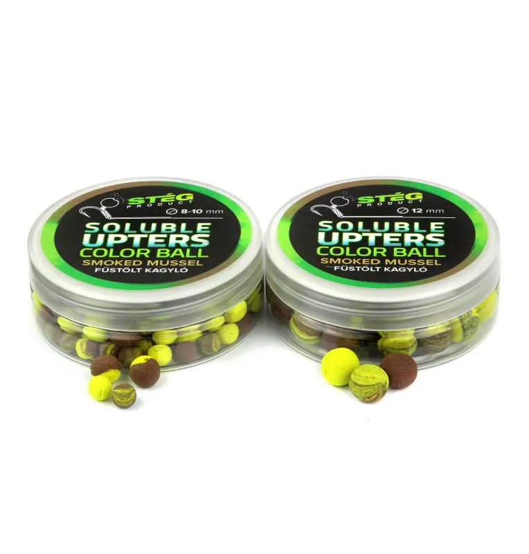 Steg Upters Color Ball Smoked Mussel 12mm Wafter Soluble 30g Method Feeder Köder-Köder-JJ-Fishing