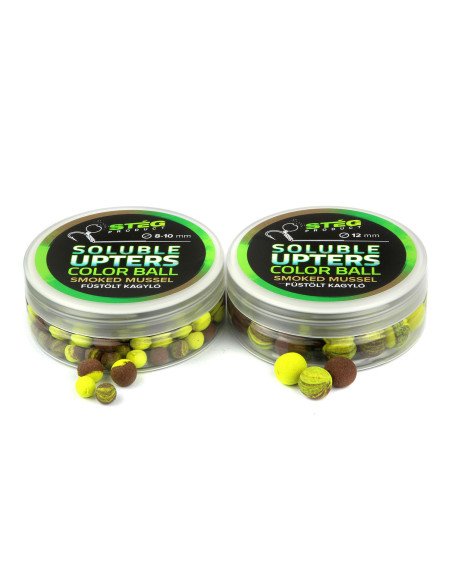 Steg Upters Color Ball Smoked Mussel 12mm Wafter Soluble 30g Method Feeder Köder-Köder-JJ-Fishing