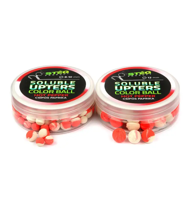 Steg Upters Color Ball Hot Pepper 8-10mm Wafter Soluble 30g Method Feeder Köder-Köder-JJ-Fishing