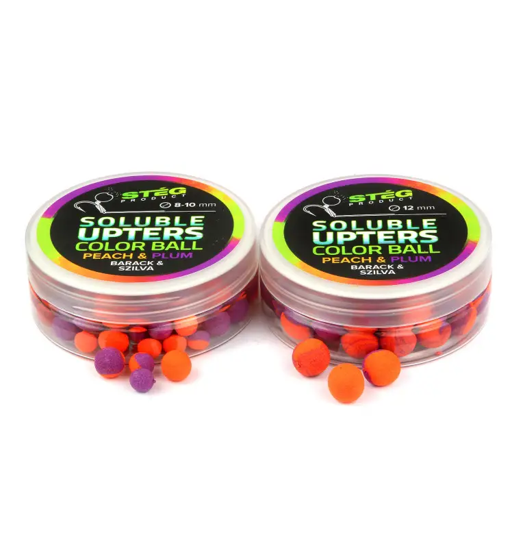 Steg Upters Color Ball Peach & Plum 8-10mm Wafter Soluble 30g Method Feeder Köder-Köder-JJ-Fishing