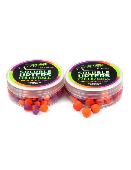 Steg Upters Color Ball Peach & Plum 8-10mm Wafter Soluble 30g Method Feeder Köder-Bait-JJ-Fishing