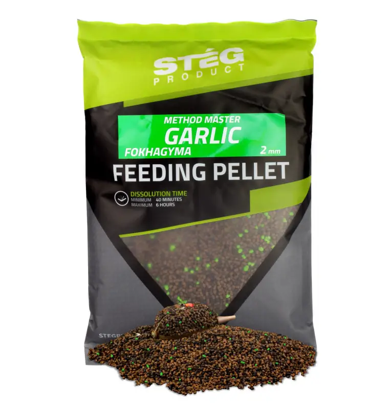 Steg Method Pellet Garlic 2mm Hochintensiev Feeder 800g-Köder-JJ-Fishing