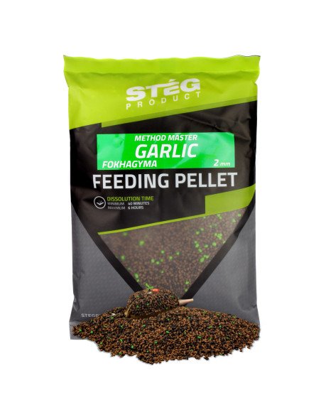 Steg Method Pellet Garlic 2mm Hochintensiev Feeder 800g-Köder-JJ-Fishing