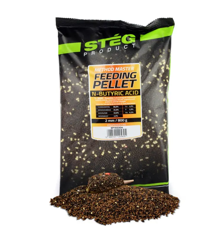 Steg Method Pellet N-Butiryc Acid 2mm Hochintensiev Feeder 800g-Köder-JJ-Fishing