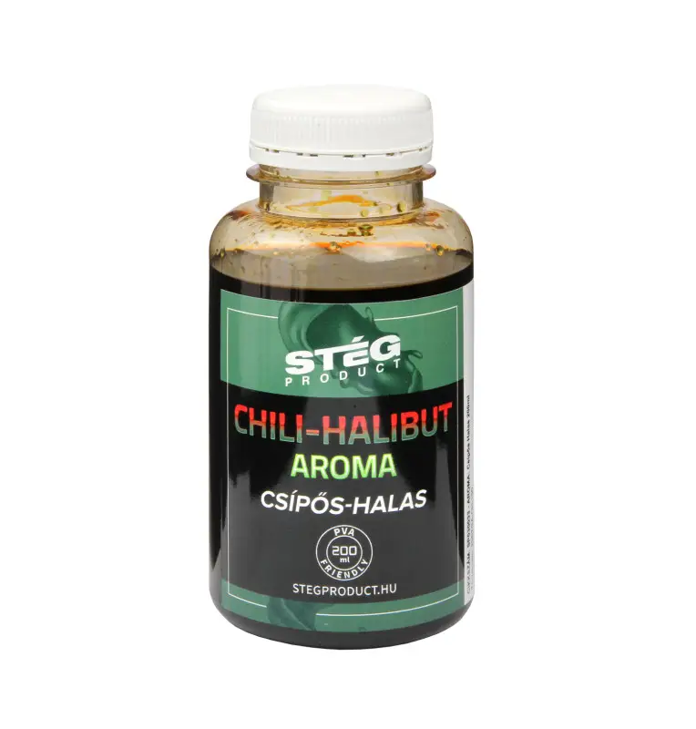 Steg Aroma Turbo Chili & Halibut 200ml Additive PVA Friendly Method Feeder-Köder-JJ-Fishing