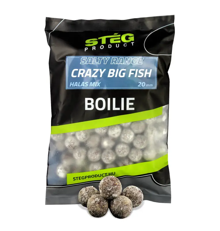 Steg Salty Range Boilies Crazy Big Fish 20mm 800g Gesalzene Boilies Compedition Edition-Köder-JJ-Fishing