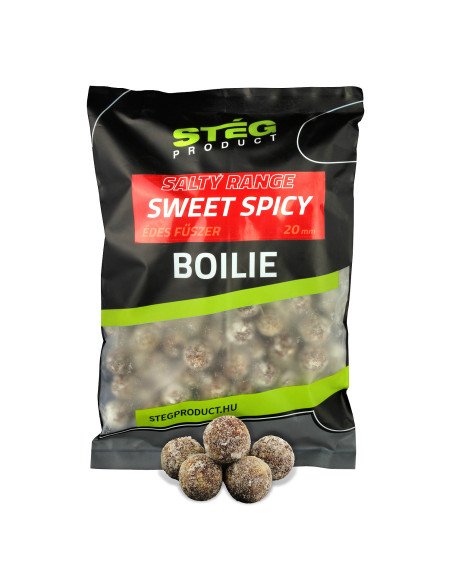 Steg Salty Range Boilies Sweet Spicy 20mm 800g Gesalzene Boilies Compedition Edition-Köder-JJ-Fishing