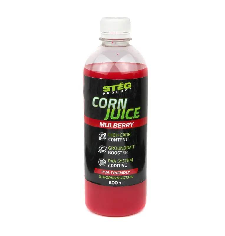 Steg Corn Juice Mulberry 500ml PVA Friendly High Carb Turbo Method Feeder-Bait-JJ-Fishing