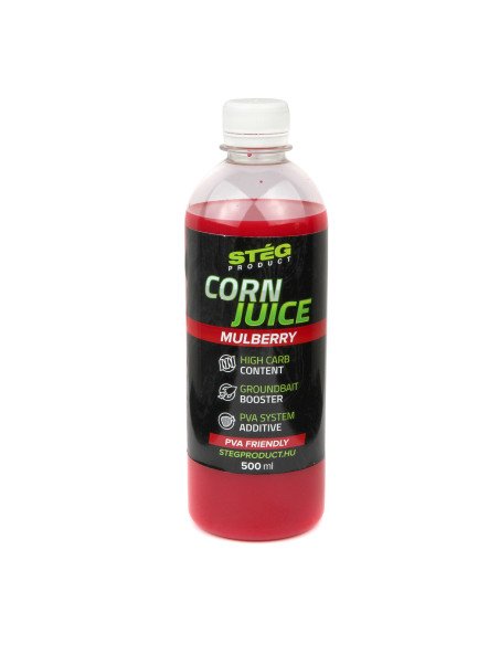 Steg Corn Juice Mulberry 500ml PVA Friendly High Carb Turbo Method Feeder-Bait-JJ-Fishing