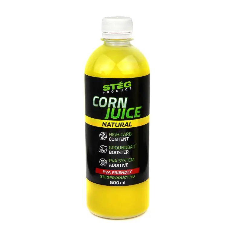 Steg Corn Juice Natural 500ml PVA Friendly High Carb Turbo Method Feeder-M.F. Dip's-JJ-Fishing
