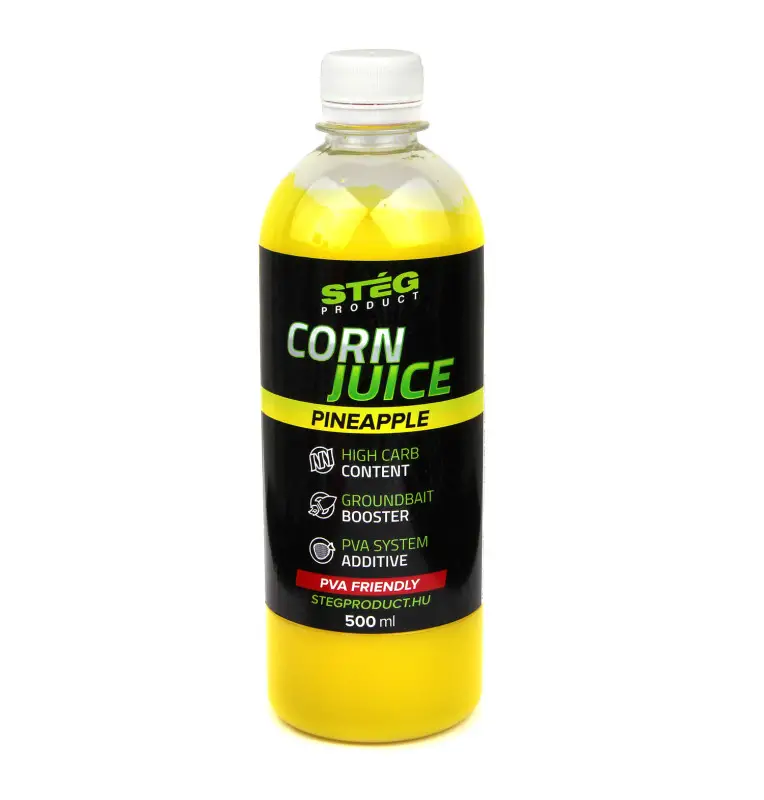 Steg Corn Juice Pineapple 500ml PVA Friendly High Carb Turbo Method Feeder-Bait-JJ-Fishing