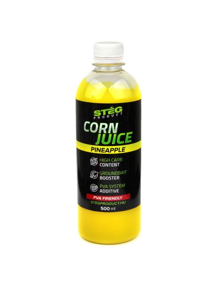 Steg Corn Juice Pineapple 500ml PVA Friendly High Carb Turbo Method Feeder-Köder-JJ-Fishing