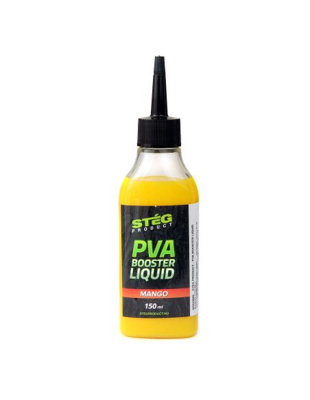 Steg PVA Booster Liquid Mango 150ml PVA Friendly Method Feeder Turbo-Köder-JJ-Fishing