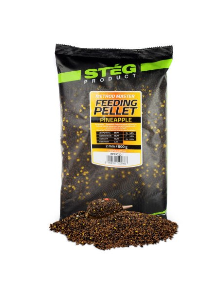 Steg Feeding Pellet Ananas 2mm 800g Method Feeder Bait Wettkampf Futter-Köder-JJ-Fishing
