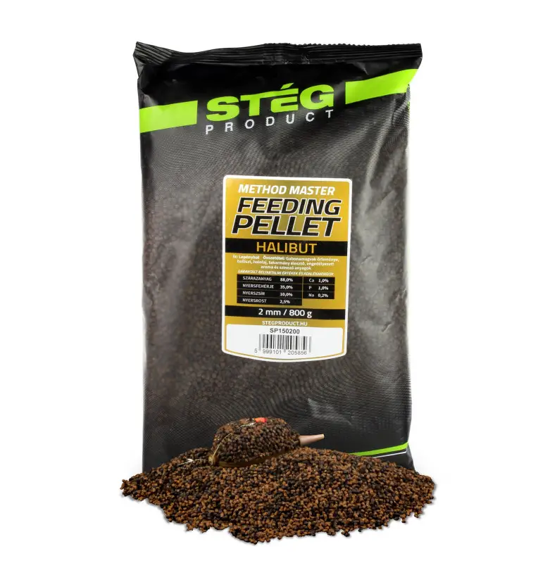 Steg Feeding Pellet Heilbutt 2mm 800g Method Feeder Bait Wettkampf Futter-Köder-JJ-Fishing