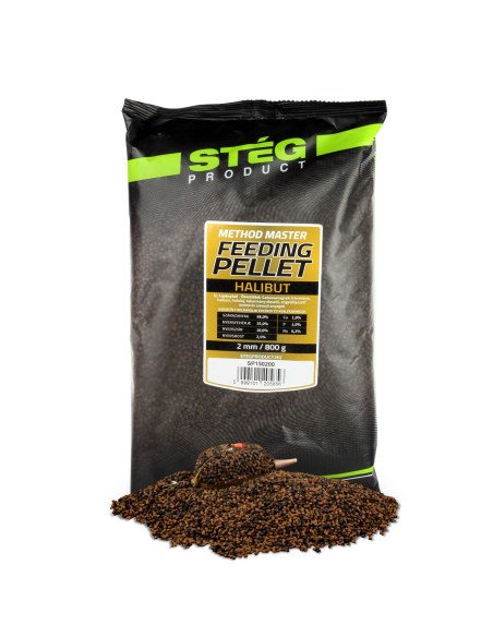 Steg Feeding Pellet Heilbutt 2mm 800g Method Feeder Bait Wettkampf Futter-Köder-JJ-Fishing