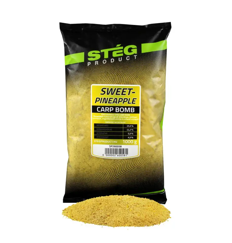 Steg Carp Bomb Sweet Pineapple 1Kg Premium Groundbait Method Feeder-Köder-JJ-Fishing
