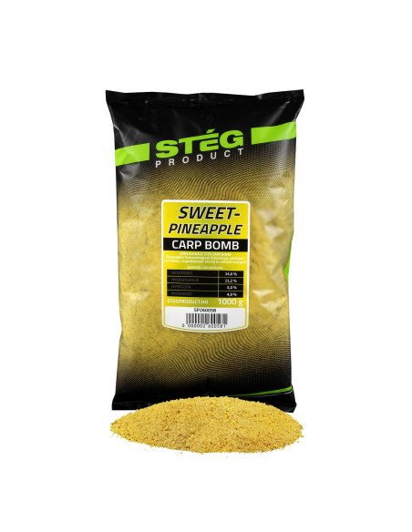 Steg Carp Bomb Sweet Pineapple 1Kg Premium Groundbait Method Feeder-Köder-JJ-Fishing