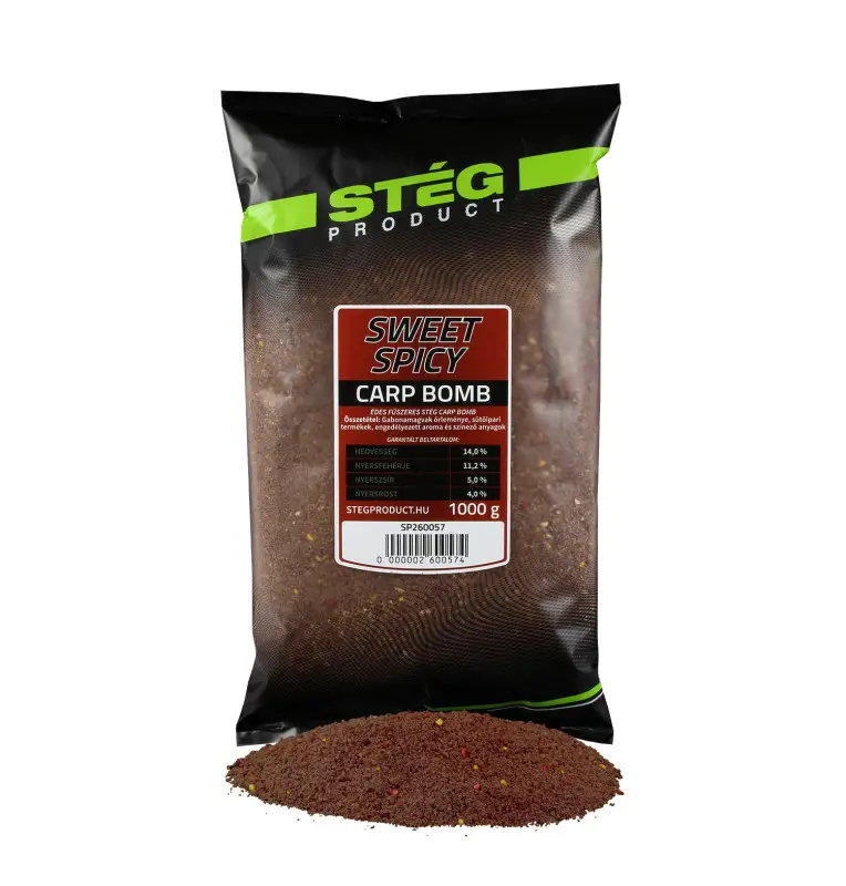 Steg Carp Bomb Sweet Spicy 1Kg Premium Groundbait Method Feeder-Bait-JJ-Fishing