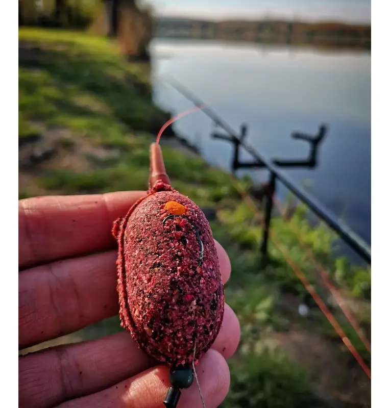 Steg Carp Bomb Krill-Halibut 1Kg Premium Groundbait Method Feeder-Köder-JJ-Fishing